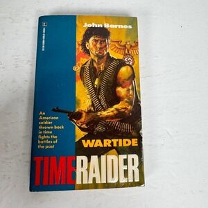 Wartide TimeRaider John Barnes 1992 First Edition Gold Eagle Sci-Fi‎